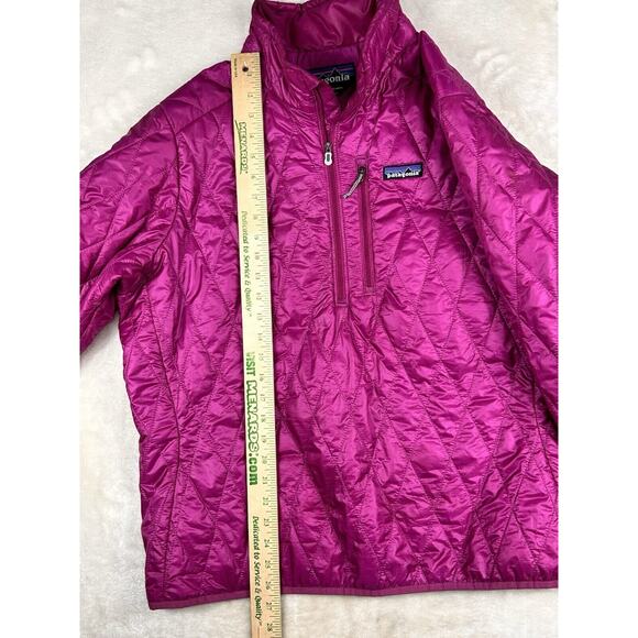 Patagonia Primaloft 1/2 Zip Pullover Women’s XL Pink Long Sleeve Quilted Jacket - Picture 5 of 8